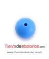 Bola de Silicona 14mm Agujero 2,2mm, Azul