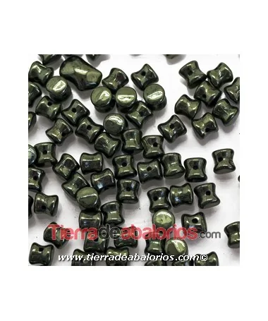 Pellet Diabolo Beads 4x6mm Green Metallic (50 uds) Pellet Diabolo Beads 4x6mm Green Metallic (50 uds)