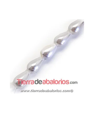 Perla de Nacar Gota 13x8mm Agujero 0,8mm Perla de Nacar Gota 13x8mm Agujero 0,8mm