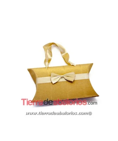 Estuche-Bolsa para Regalo 20x12cm, Dorado