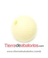 Bola de Silicona 10mm Agujero 2,2mm, Amarillo Pastel