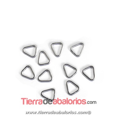 Anilla Triangular Abierta 11,5x10mm, Plateada