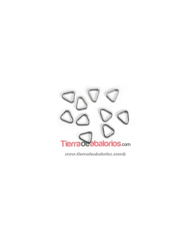 Anilla Triangular Abierta 11,5x10mm, Plateada