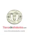 Plexyglass Conector 15mm Letra U, Blanco Nacar