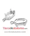 Engaste para Navette de 15x7mm con Anilla, Plata de Ley