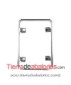 Engaste 26x18mm para Chessboard Swarovski, Plata de Ley