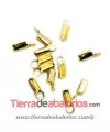 Terminal 8x2,5mm Agujero 1,5mm, Dorado