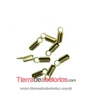 Terminal 8x2,5mm Agujero 1,5mm, Oro Viejo