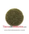 Cabujón de Piel 32mm, Verde Oliva