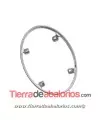 Engaste Oval 31x23mm, Plata de Ley