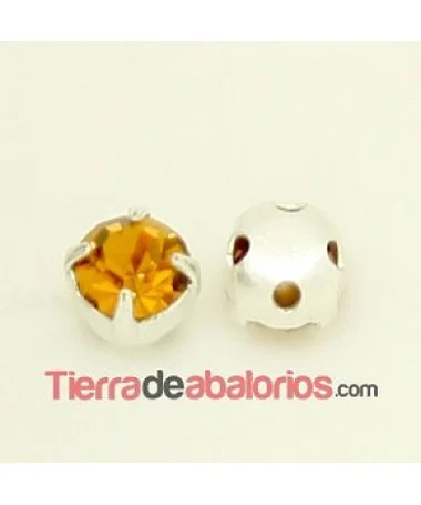 Chaton Engastado Swarovski SS16, Topaz Chaton Engastado Swarovski SS16, Topaz