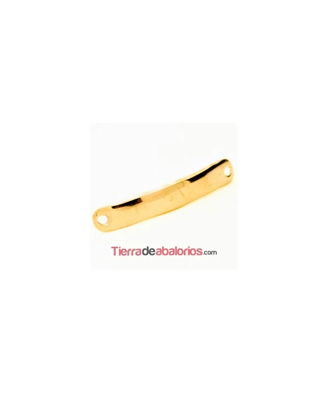 Entrepieza Curvada Lisa 38x7mm Oro Rosa (10 uds)