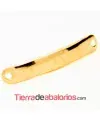 Entrepieza Curvada Lisa 38x7mm Oro Rosa (10 uds)