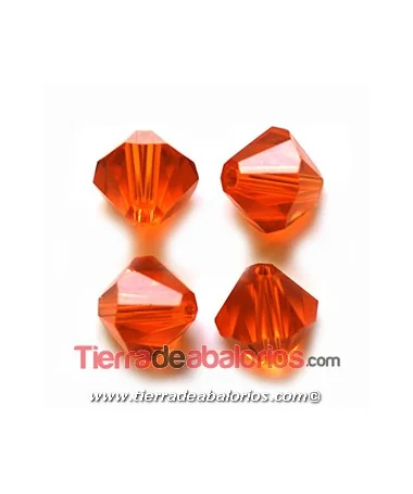 Tupi Swarovski 4mm, Red Topaz