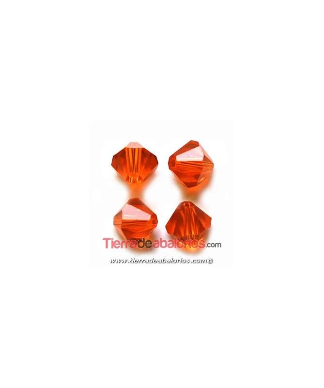 Tupi Swarovski 4mm, Red Topaz