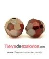 Bola Facetada 8mm, Siam Satin