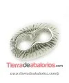 Calabrote Rayado 18x12mm, Plata de Ley