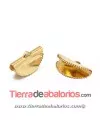 Terminal Semicirculo 15x10mm, Dorado