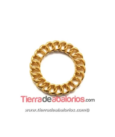 Colgante Aro Cadena 20mm, Dorado