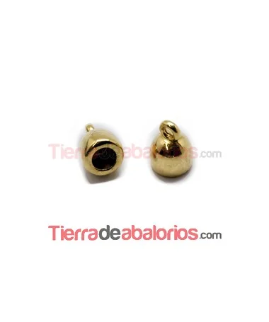 Terminal 12x8mm con Anilla Agujero 5mm, Dorado Terminal 12x8mm con Anilla Agujero 5mm, Dorado