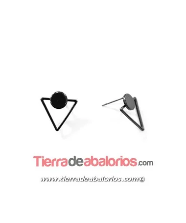 Pendiente Triangulo 15x18mm, Plateado Pendiente Triangulo 15x18mm, Plateado