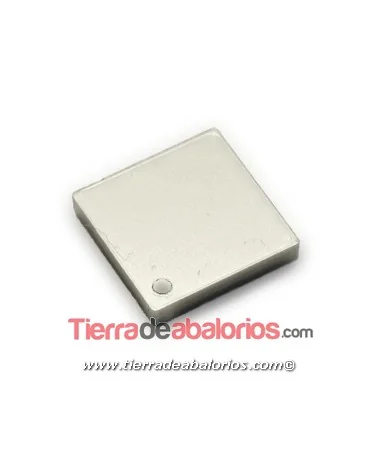 Colgante Plexyglass Rombo 17x17mm, Plateado