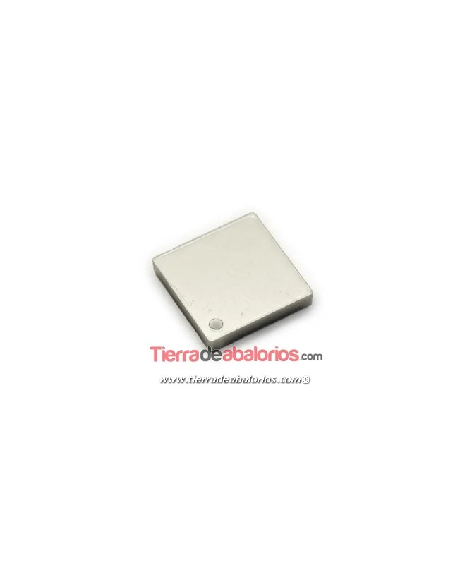 Colgante Plexyglass Rombo 17x17mm, Plateado Colgante Plexyglass Rombo 17x17mm, Plateado