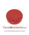 Colgante Plexyglass Moneda 17mm, Rojo