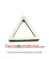 Plexyglass Triángulo 30x33mm, Plateado