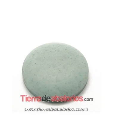 Cabujón Resina 27mm Turquesa Mate