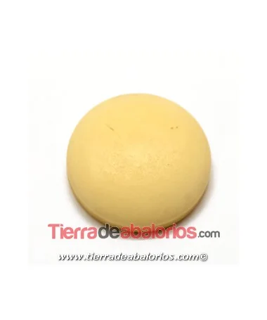 Cabujón Resina 27mm Marfil Mate Cabujón Resina 27mm Marfil Mate