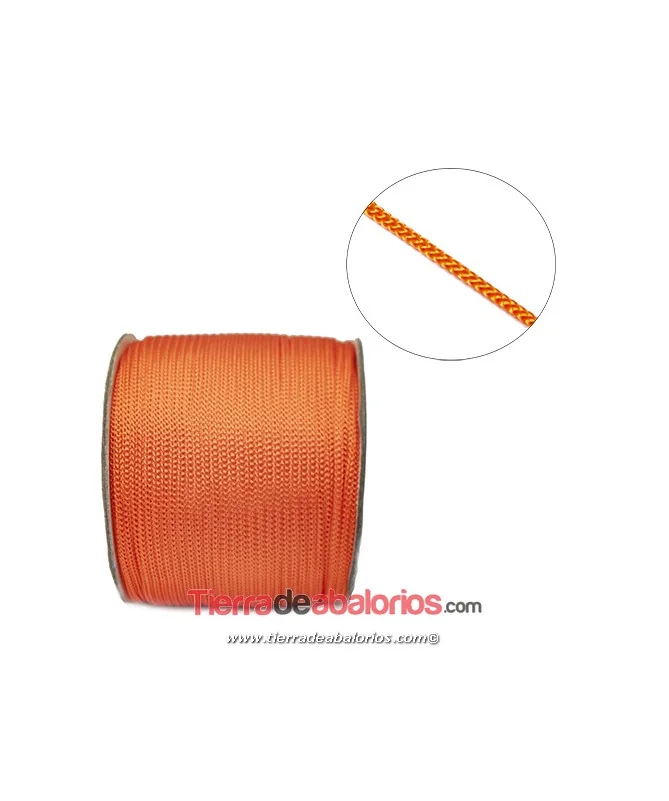 Cordón Trenzado 2mm, Naranja