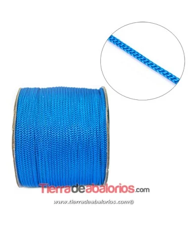Cordón Trenzado 2mm, Turquesa