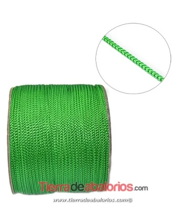 Cordón Trenzado 2mm, Verde