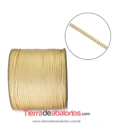 Cordón Trenzado 2mm, Crema