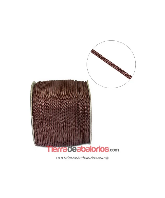 Cordón Trenzado 2mm, Marrón