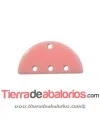 Colgante Plexyglass Semicirculo 25x13mm, Rosa