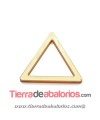 Plexyglass Triángulo 30x33mm, Dorado