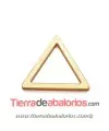 Plexyglass Triángulo 30x33mm, Dorado