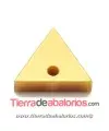 Colgante Plexyglass Triángulo 13x12mm, Dorado