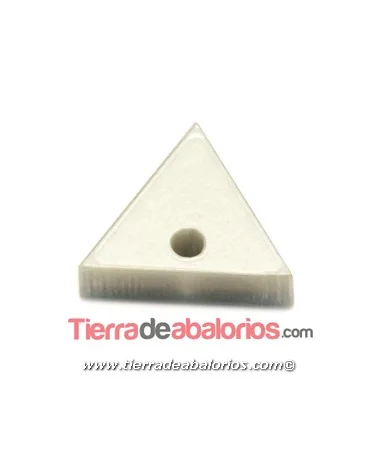 Colgante Plexyglass Triángulo 13x12mm, Plateado