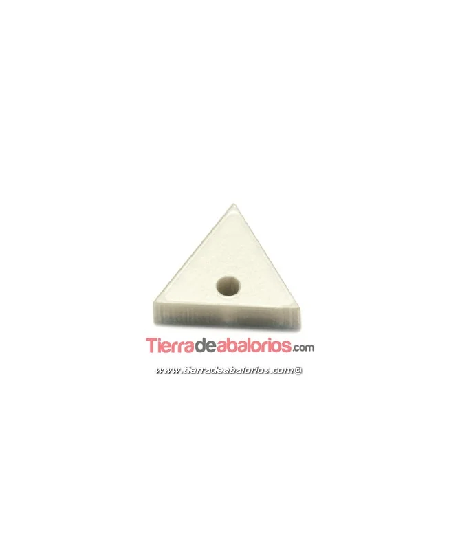 Colgante Plexyglass Triángulo 13x12mm, Plateado Colgante Plexyglass Triángulo 13x12mm, Plateado