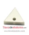 Colgante Plexyglass Triángulo 13x12mm, Plateado