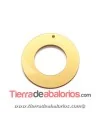 Colgante Plexyglass Moneda 45mm, Dorado