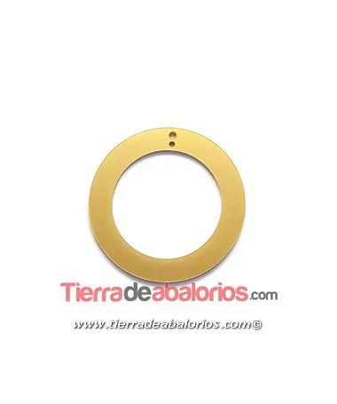 Colgante Plexyglass Aro 65mm, Dorado