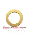 Colgante Plexyglass Aro 65mm, Dorado