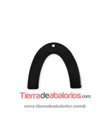 Colgante Plexyglass Herradura 45x39mm, Negro Colgante Plexyglass Herradura 45x39mm, Negro