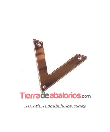 Plexyglass Triángulo 42x34mm, Chocolate Espejo