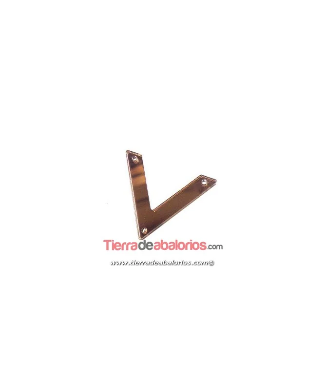 Plexyglass Triángulo 42x34mm, Chocolate Espejo Plexyglass Triángulo 42x34mm, Chocolate Espejo