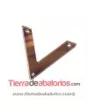 Plexyglass Triángulo 42x34mm, Chocolate Espejo